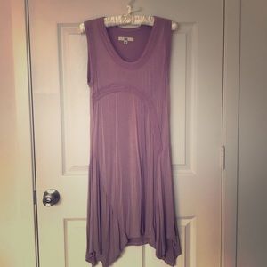 Ya Los Angeles  purple pink short sleeved dress